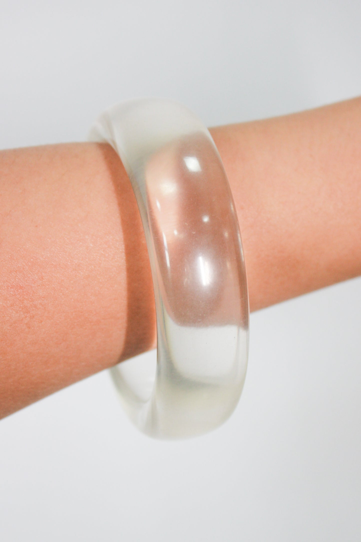 Bracelete Talita Transparente Resinado