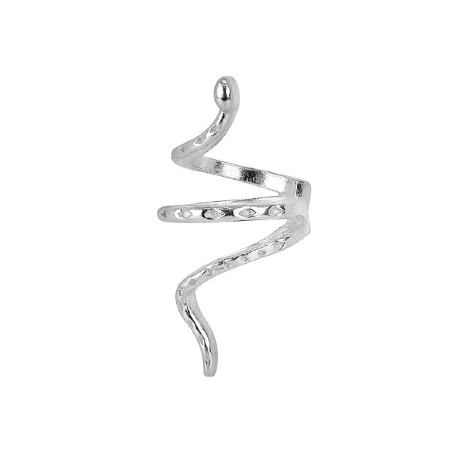 Piercing Fake Cobra Enrolada em Prata 925