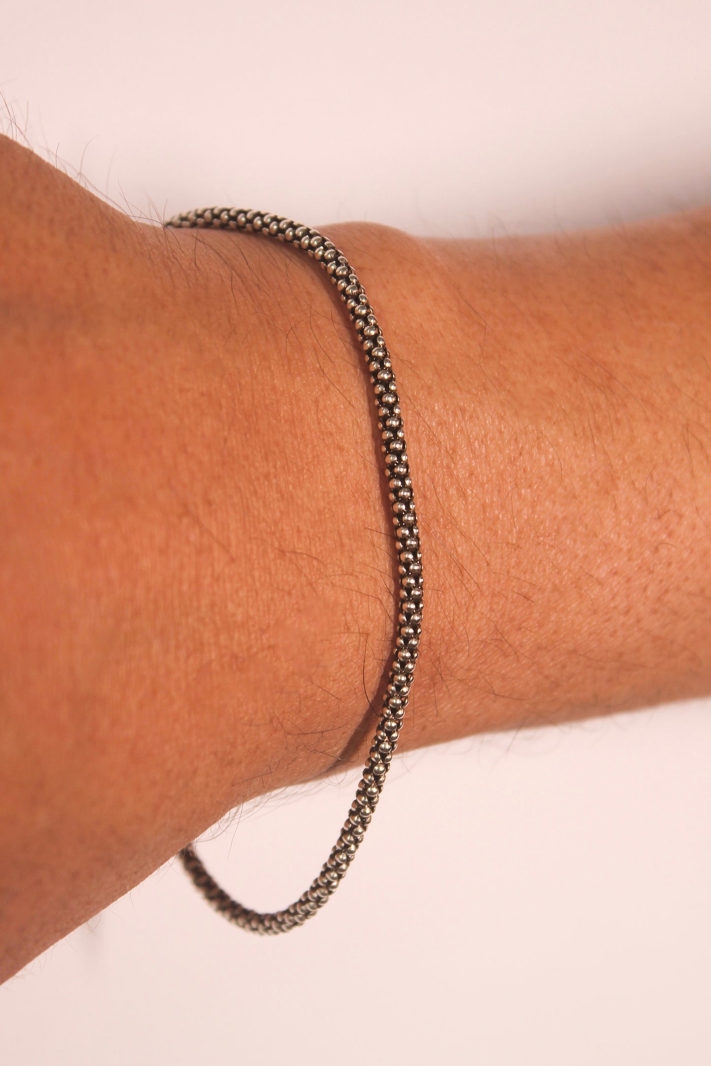 Pulseira Pipoca Bali em Prata 925 Envelhecida