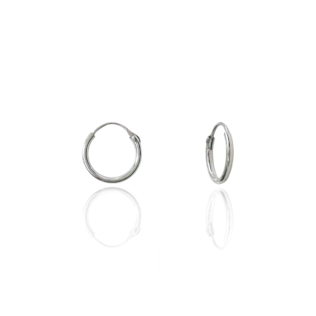 Argola Lisa 16 mm em Prata 925
