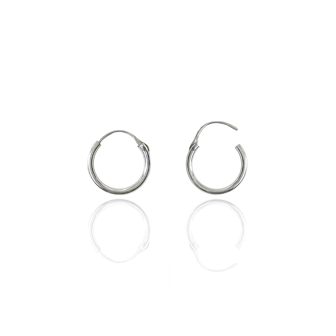 Argola Lisa 16 mm em Prata 925