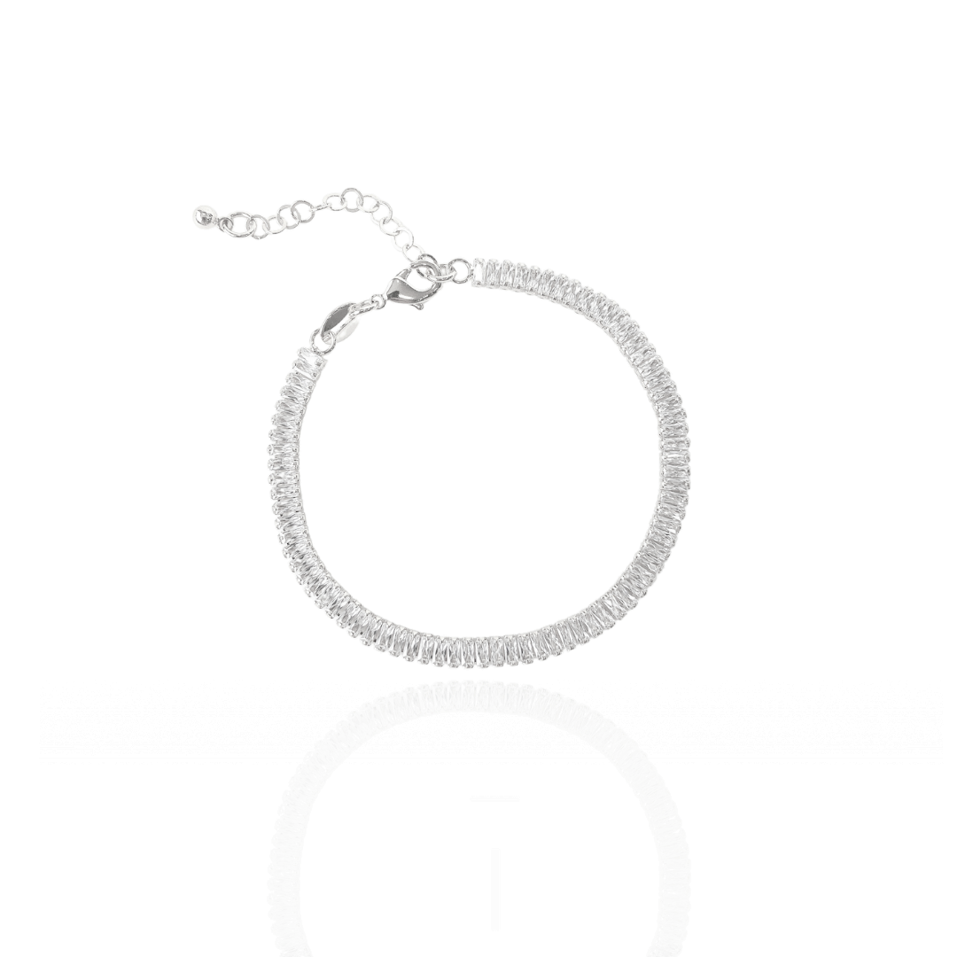Pulseira Rivieira Baguette