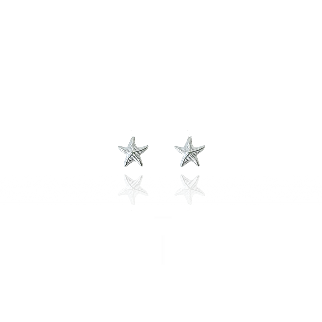Brinco Estrela do Mar em Prata 925