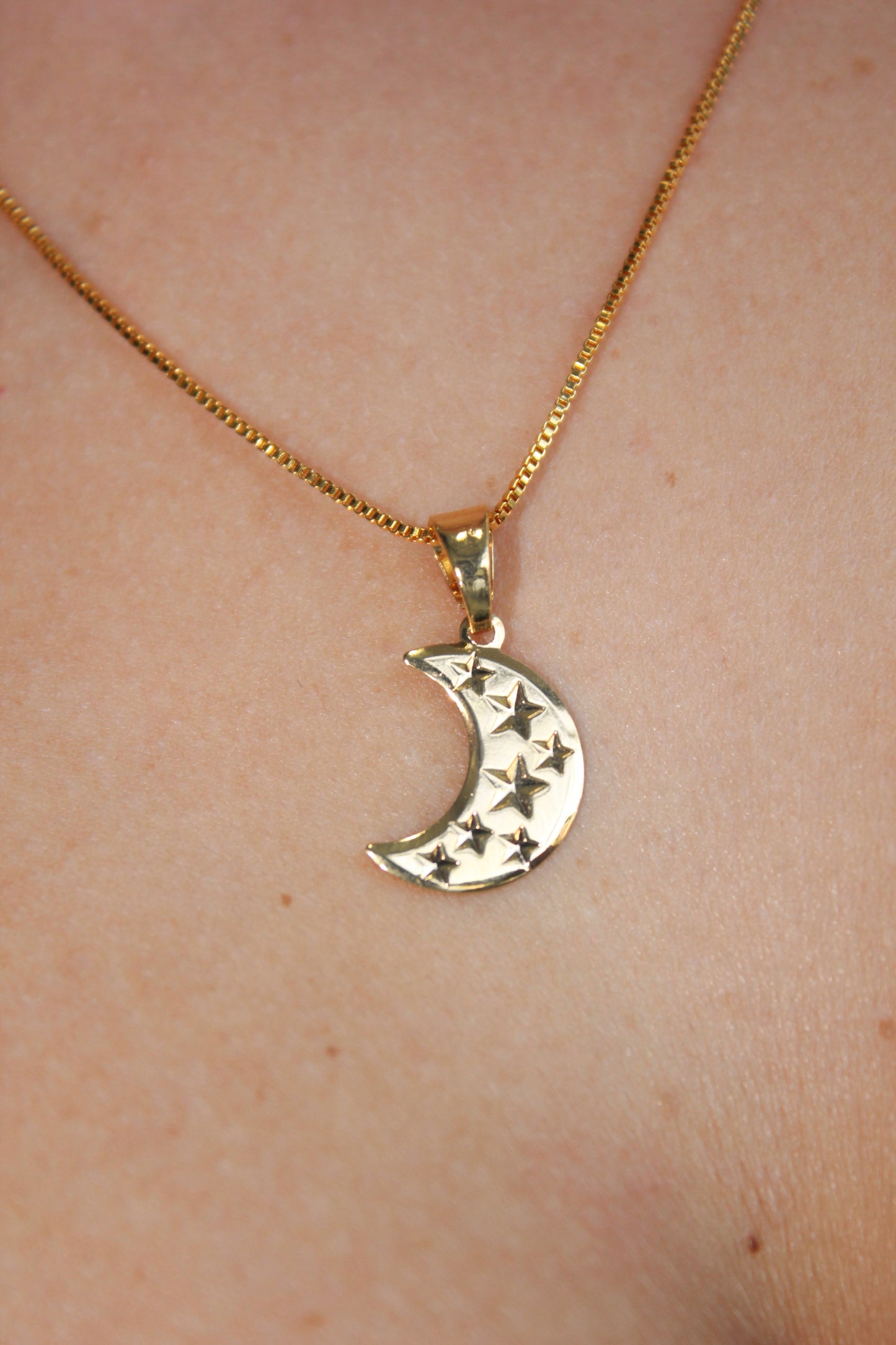 Pingente Lua Estrelada