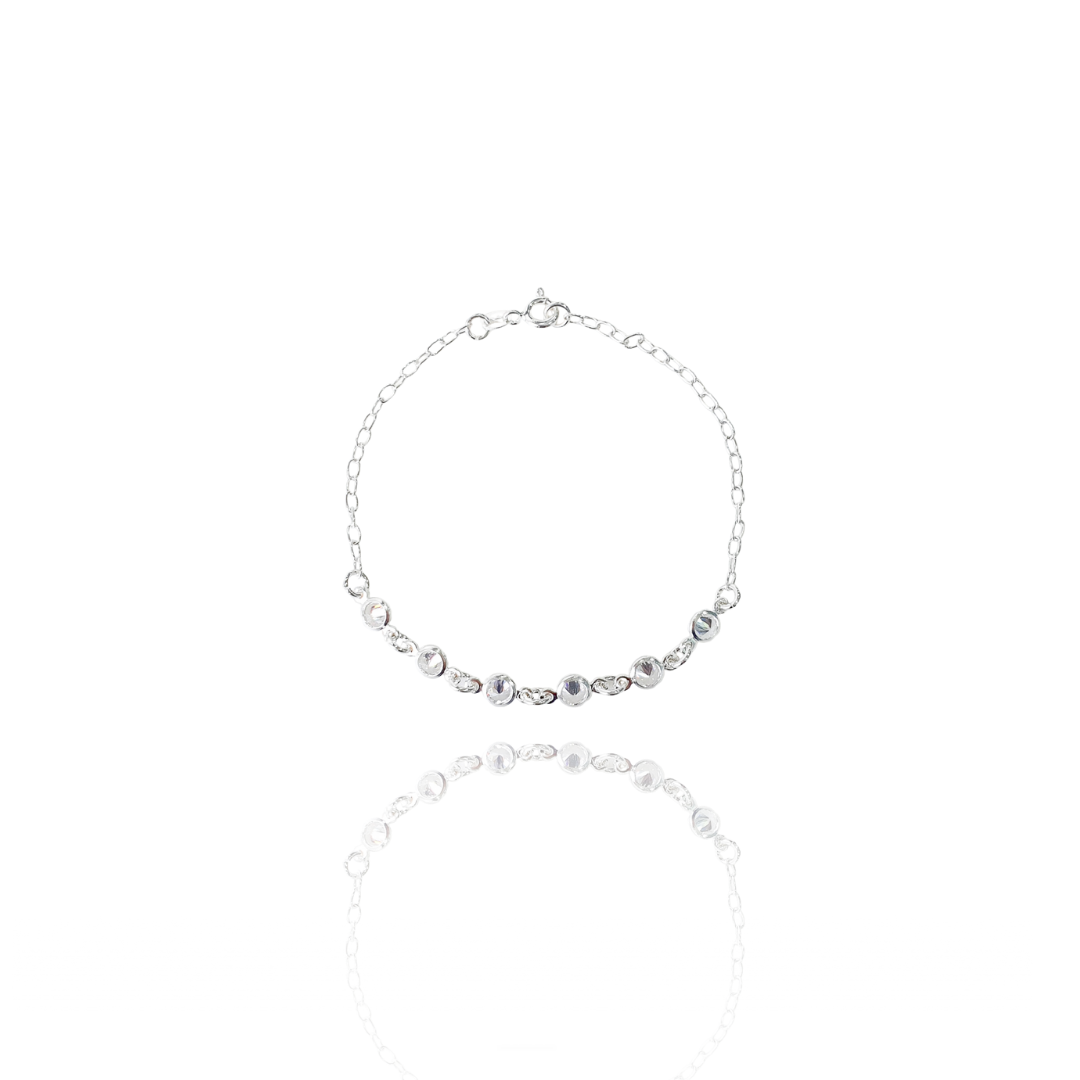 Pulseira com Zircônias em Prata 925