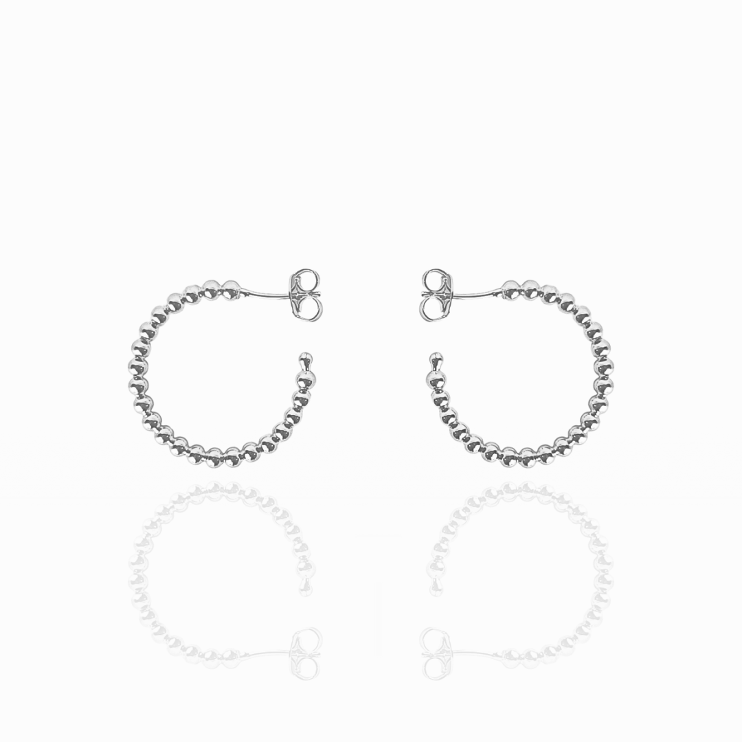Argola Ester 2,7cm Bolinhas
