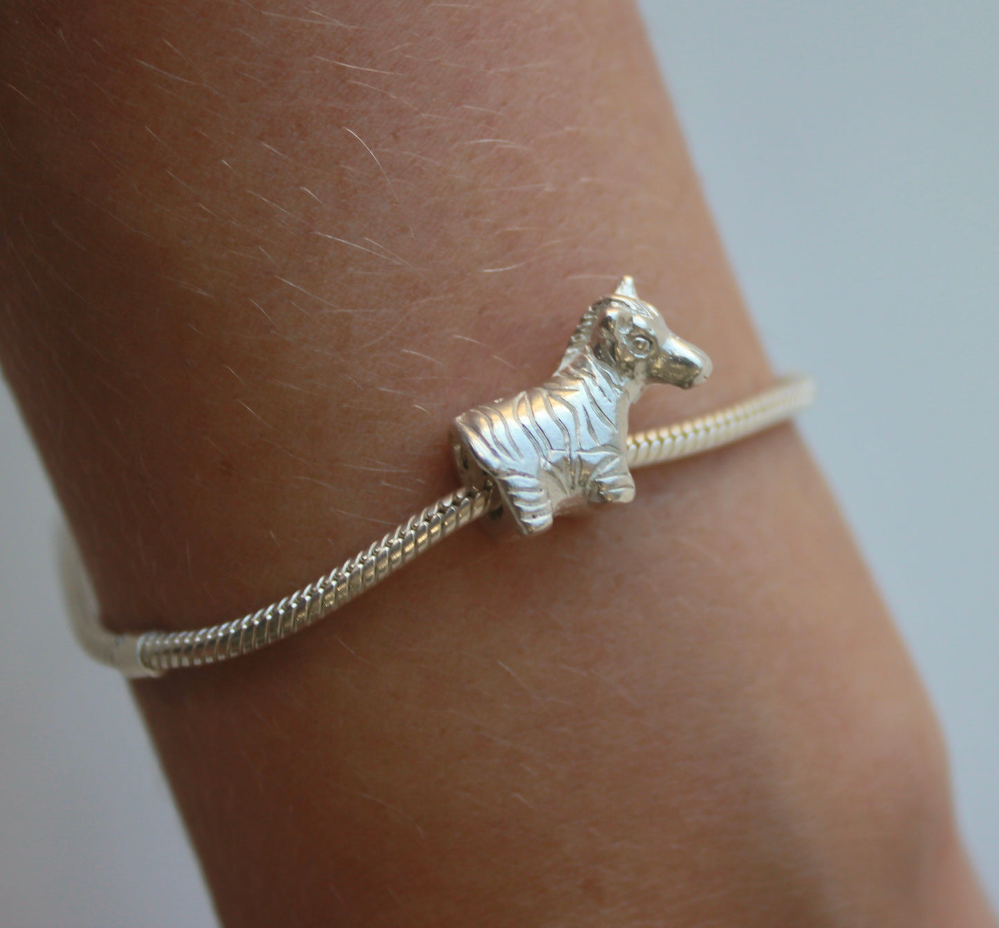 Berloque Zebra em Prata 925