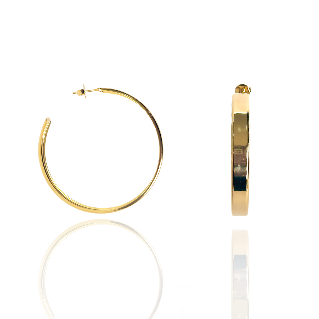 Argola Cleo Larga Lisa