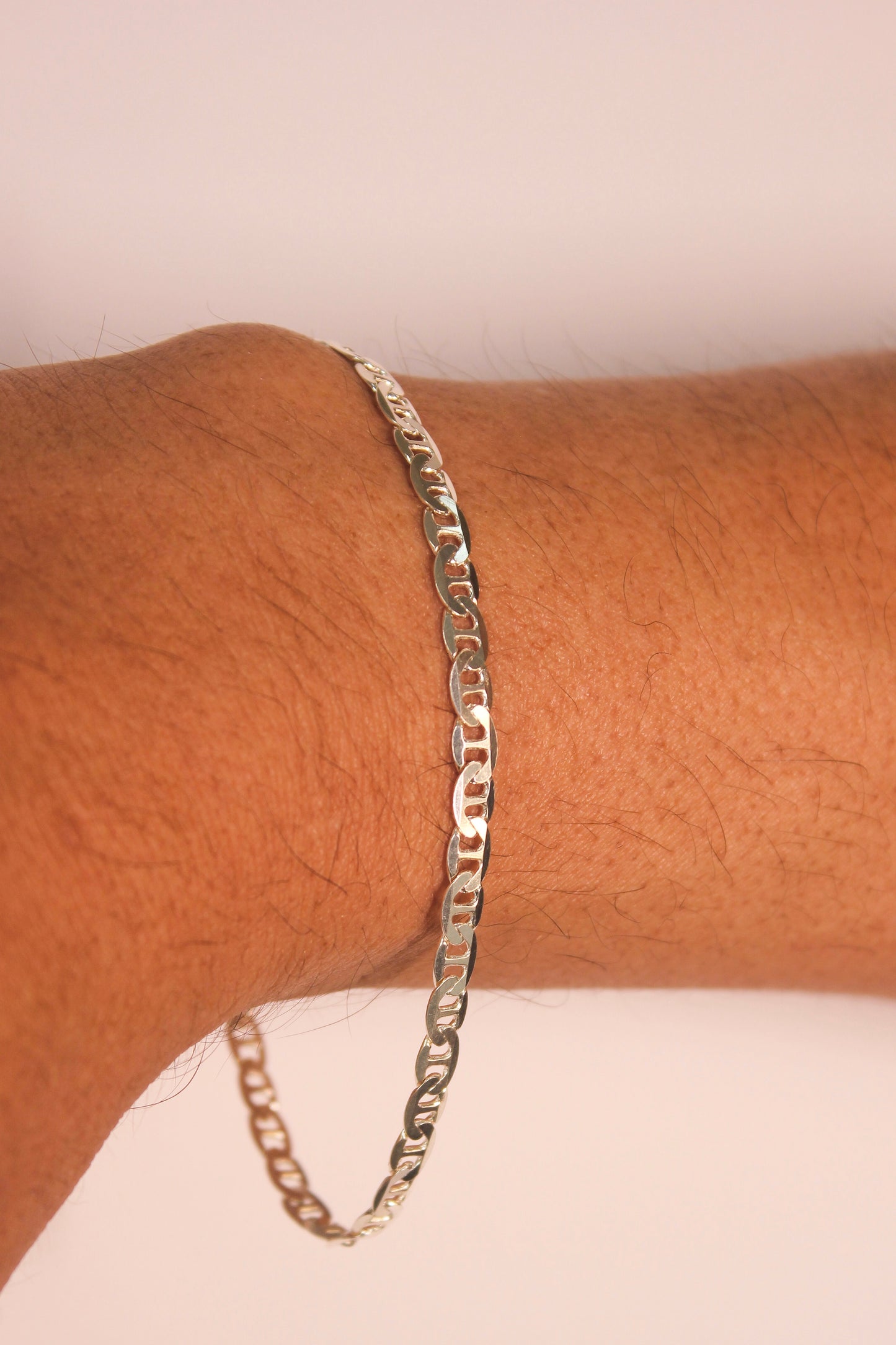 Pulseira Piastrine 4mm em Prata 925