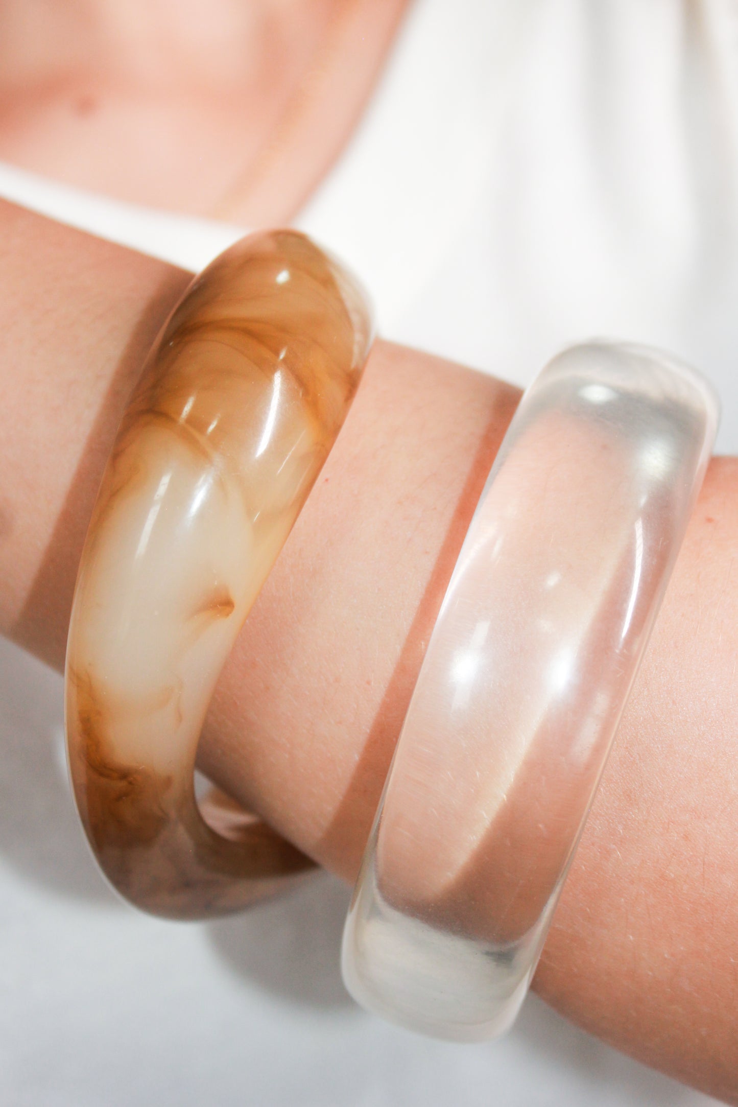 Bracelete Talita Transparente Resinado