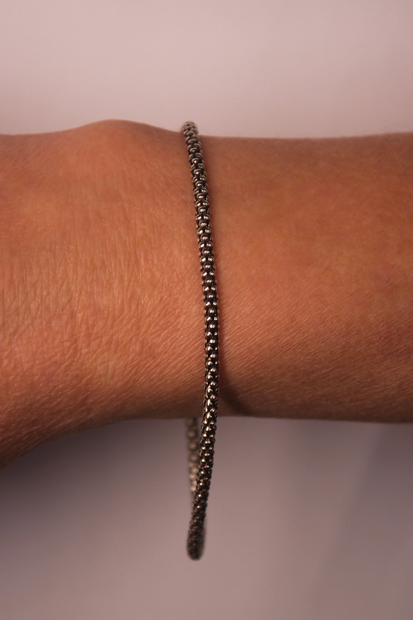 Pulseira Pipoca Bali em Prata 925 Envelhecida