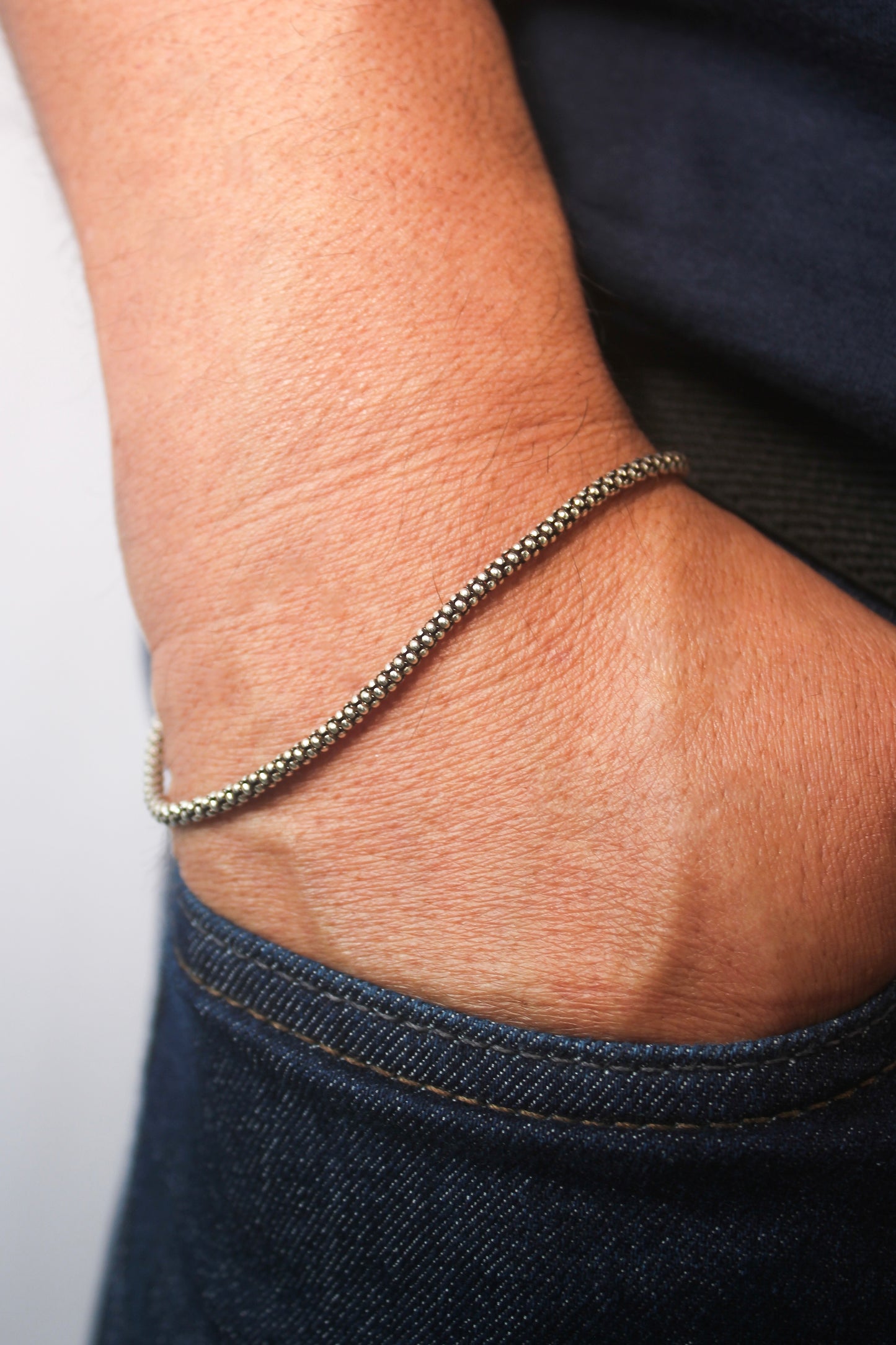 Pulseira Pipoca Bali em Prata 925 Envelhecida