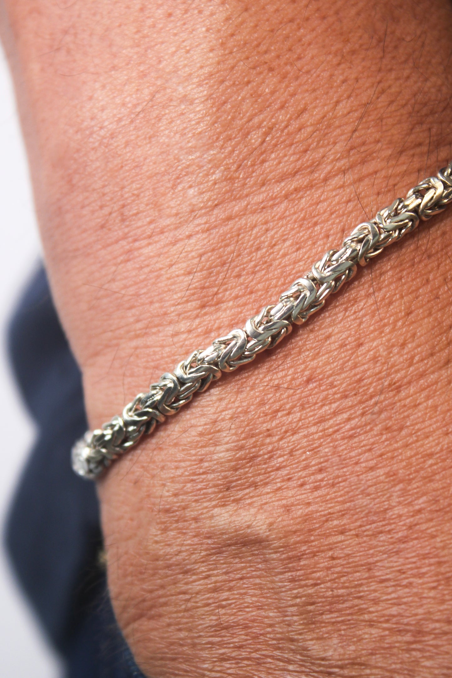 Pulseira Cordão Peruana em Prata 925