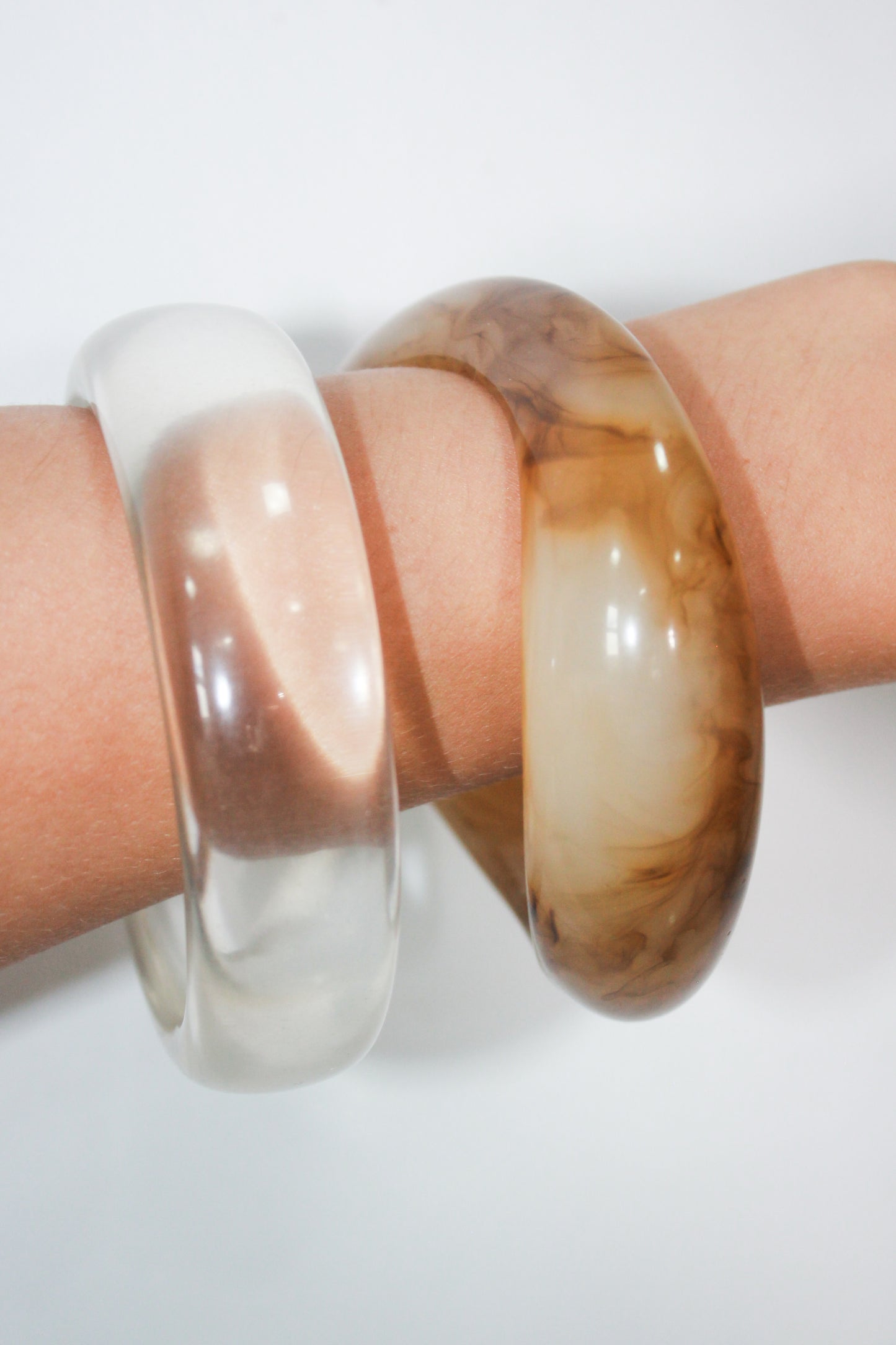 Bracelete Talita Transparente Resinado