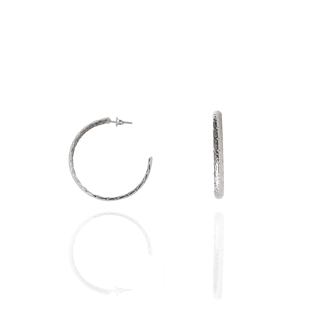 Argola Texturizada 3,8 cm