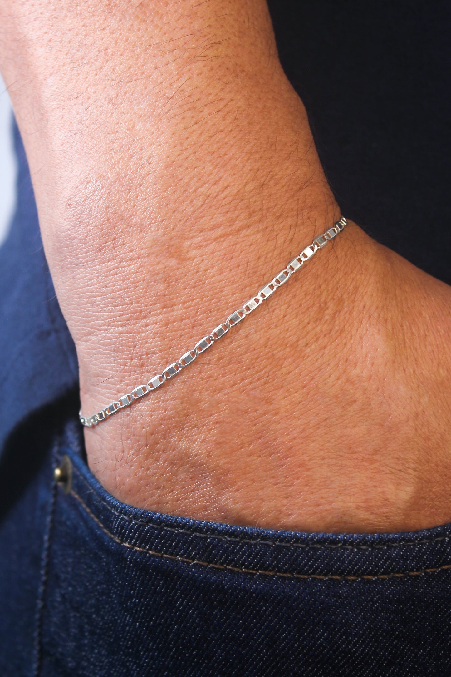 Pulseira Piastrine 2,4mm Prata 925