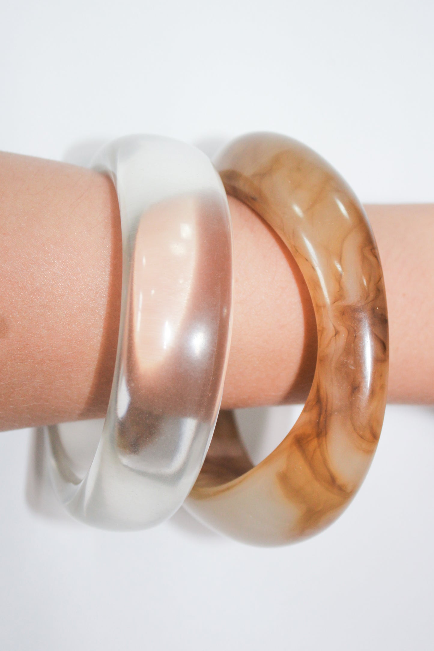 Bracelete Talita Transparente Resinado