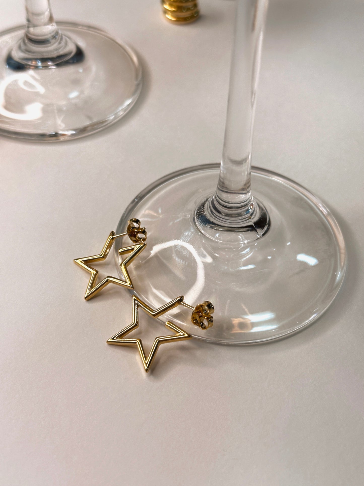Argola Estela Estrela Lisa