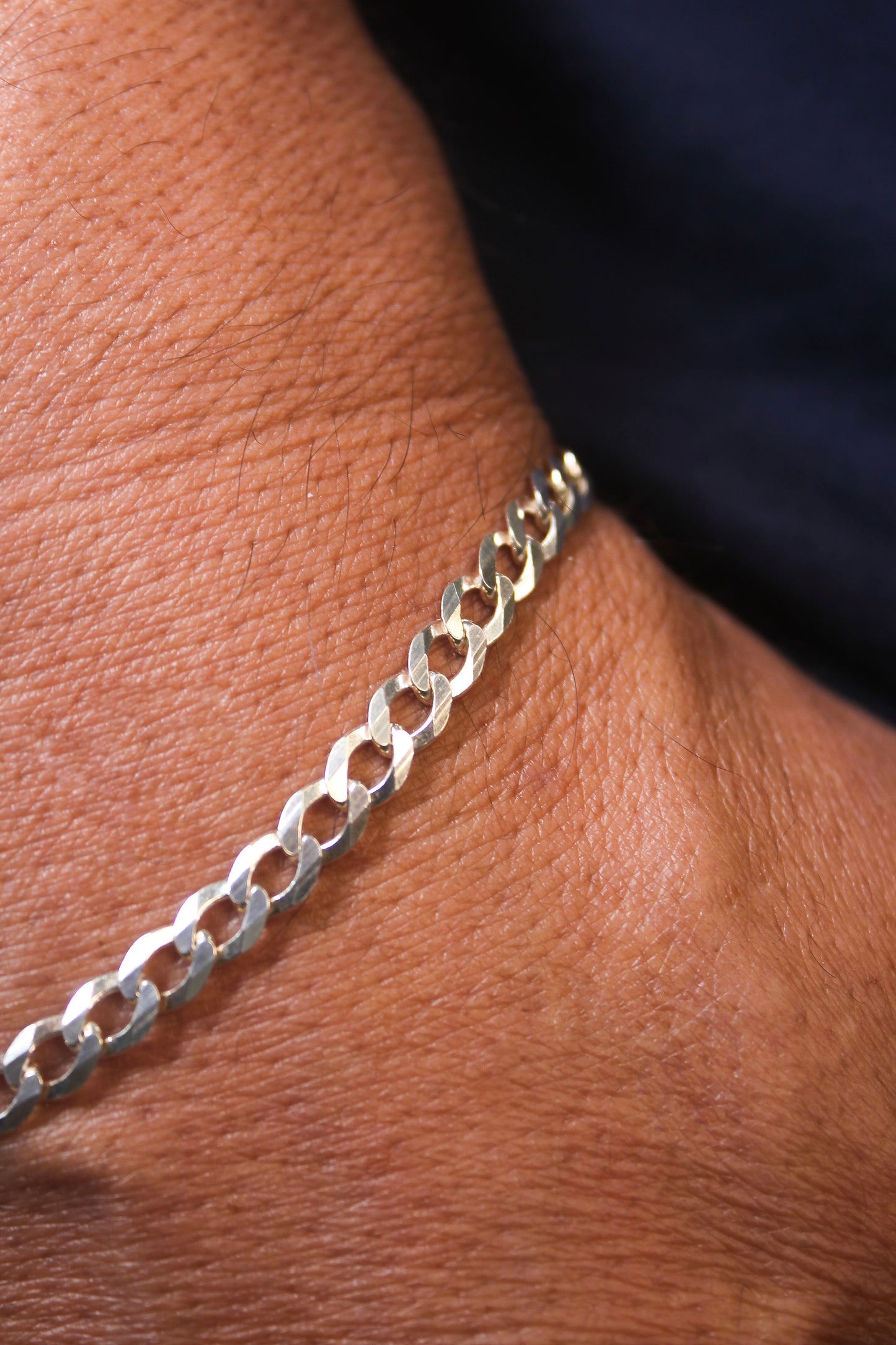 Pulseira Groumet 5 mm Prata 925