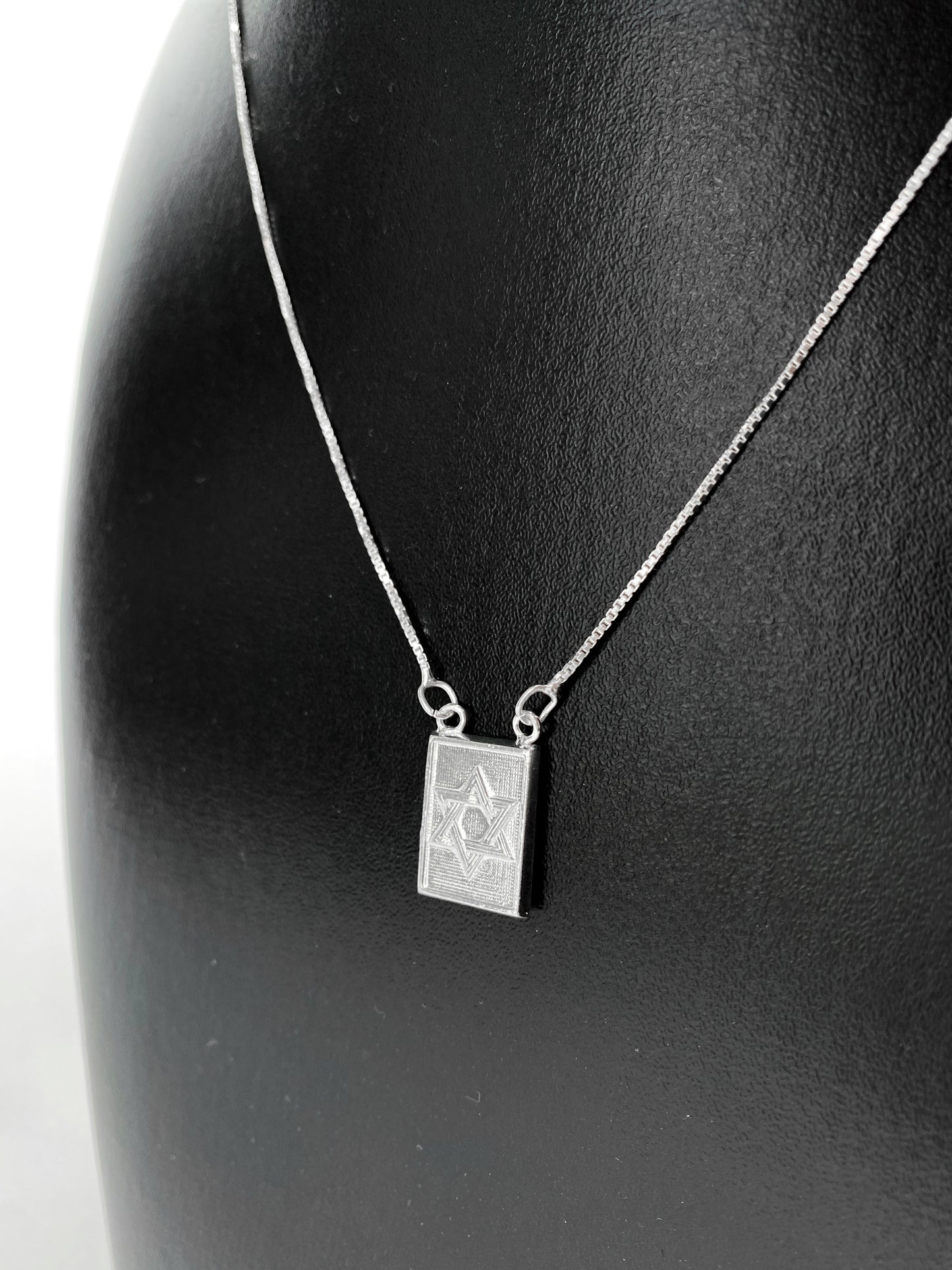 Escapulário Estrela de Davi em Prata 925 - 60cm