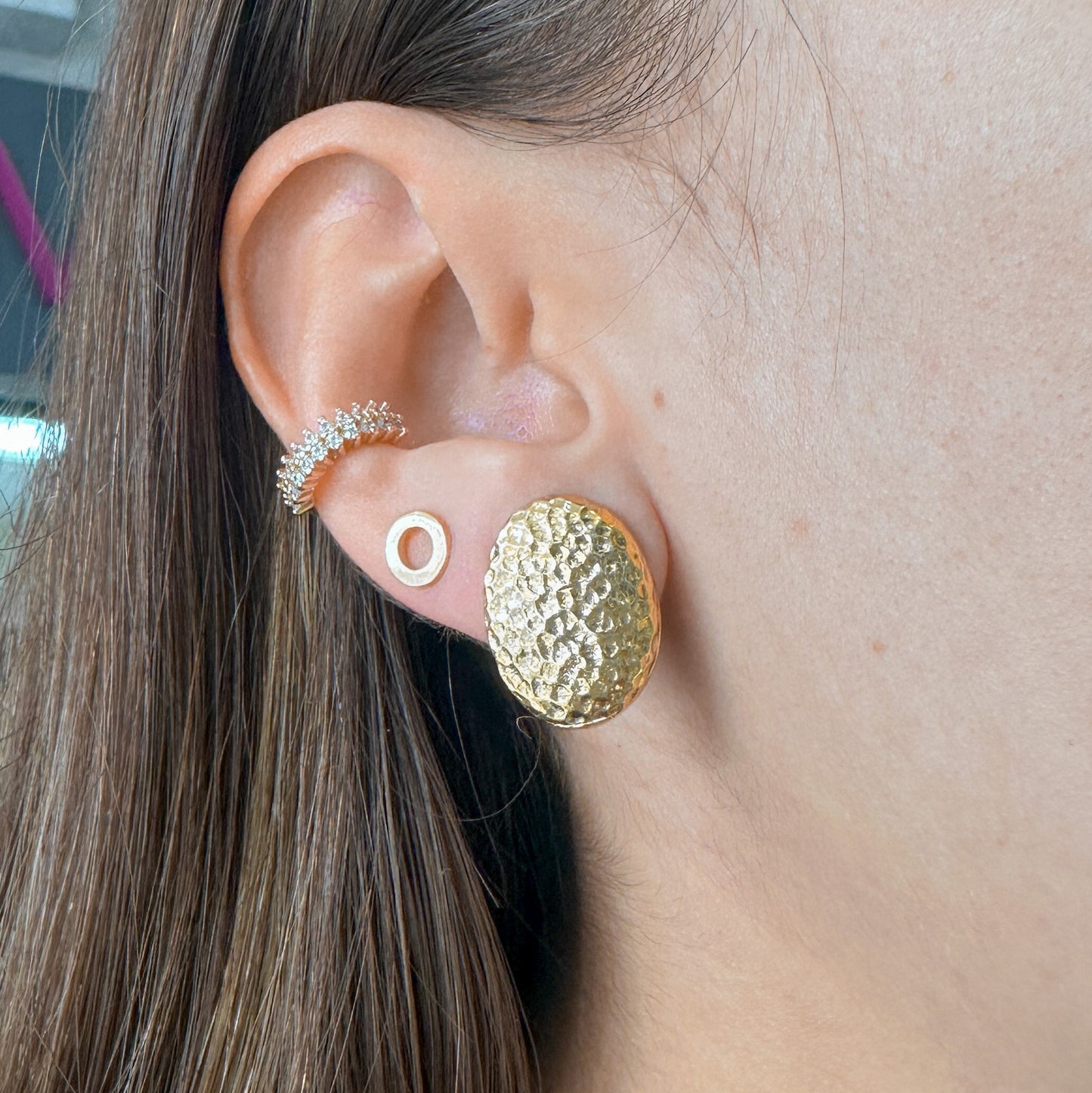 Piercing Fake Cravejado com Zircônias