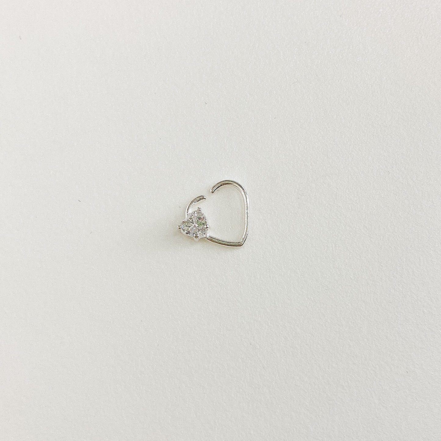 Piercing Coração em Prata 925