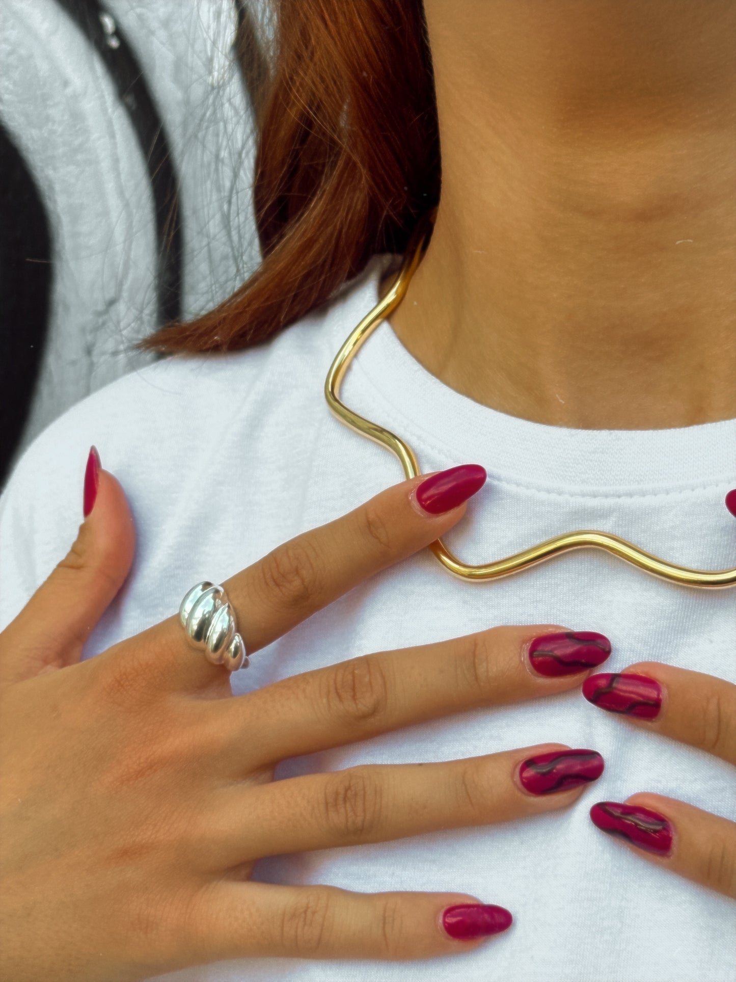 Choker Waves Aro Ondulado