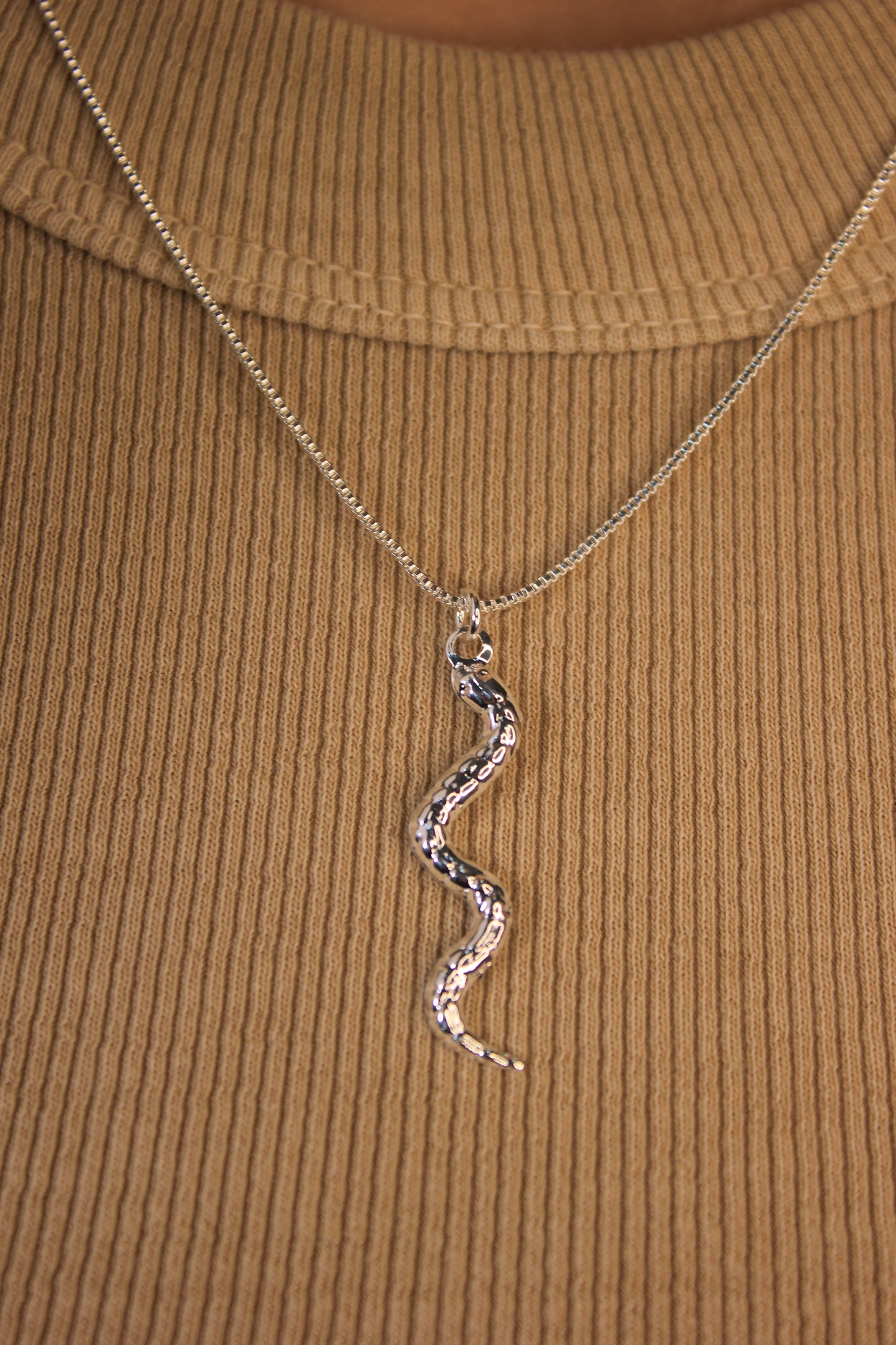 Gargantilha Cobra Texturizada