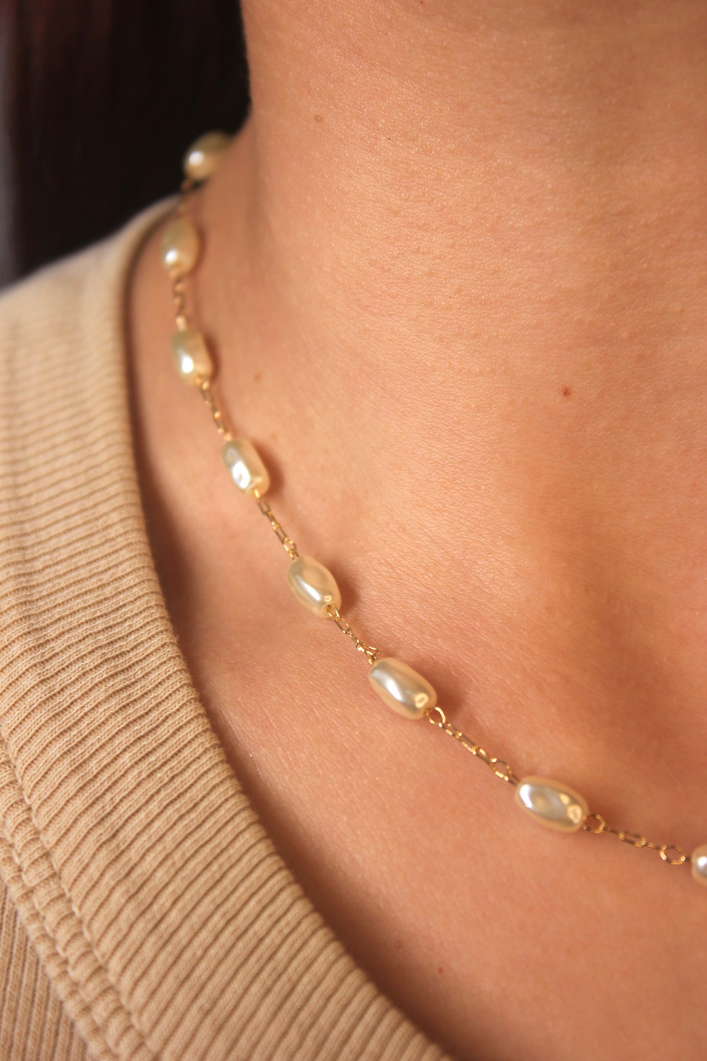 Choker Pérolas Orgânicas Penélope