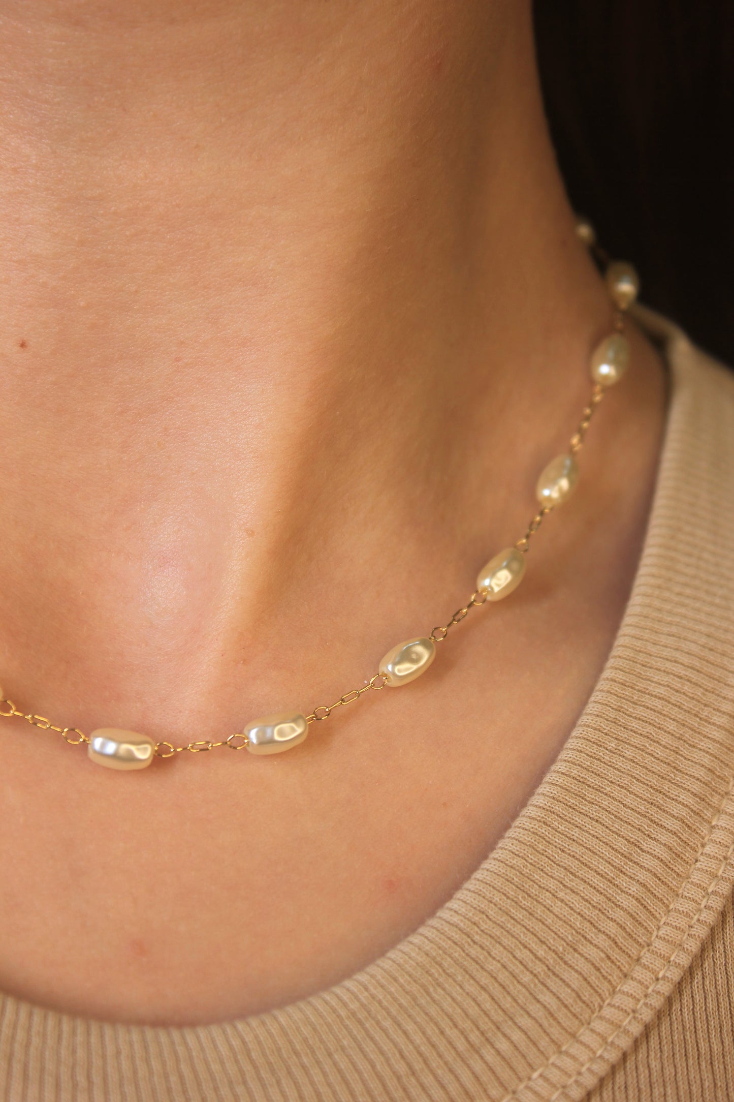 Choker Pérolas Orgânicas Penélope