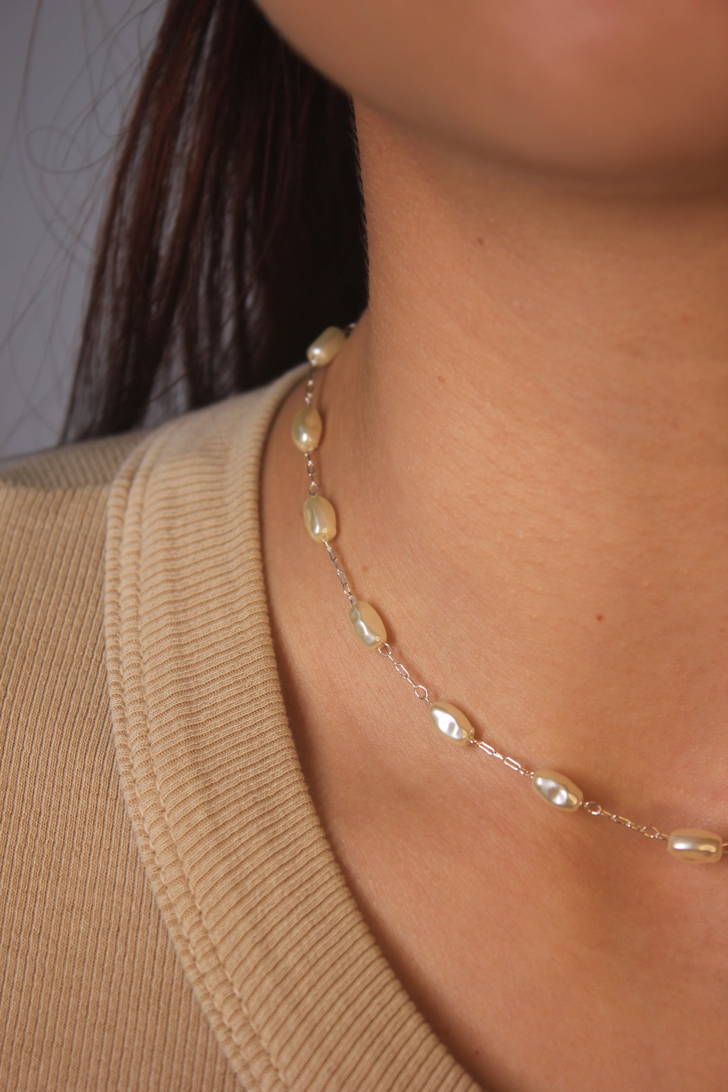 Choker Pérolas Orgânicas Penélope