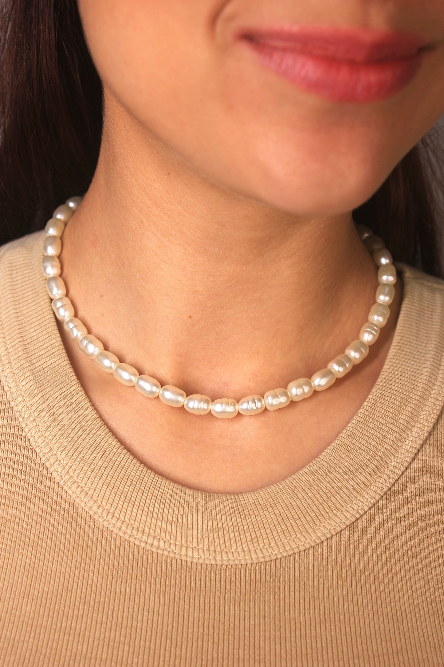 Choker Pérolas Orgânicas