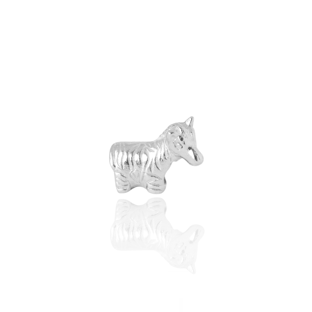 Berloque Zebra em Prata 925