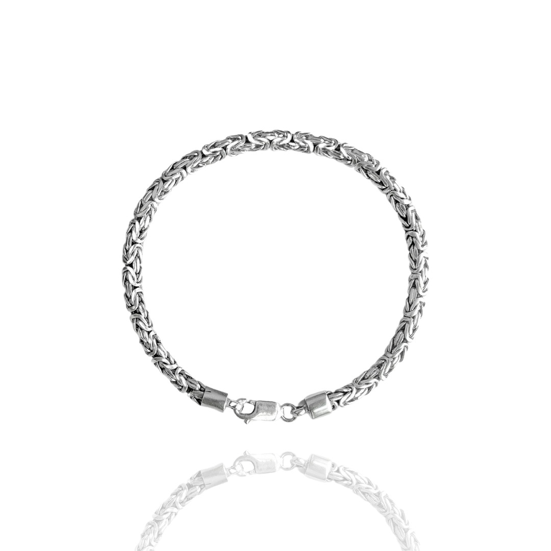 Pulseira Cordão Peruana em Prata 925