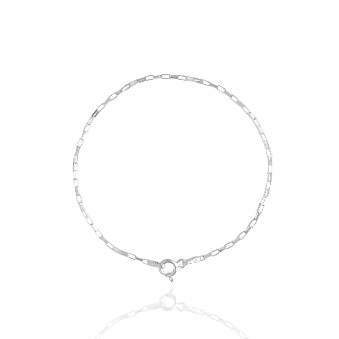 Pulseira Cartier Tijolinho 2mm em Prata 925