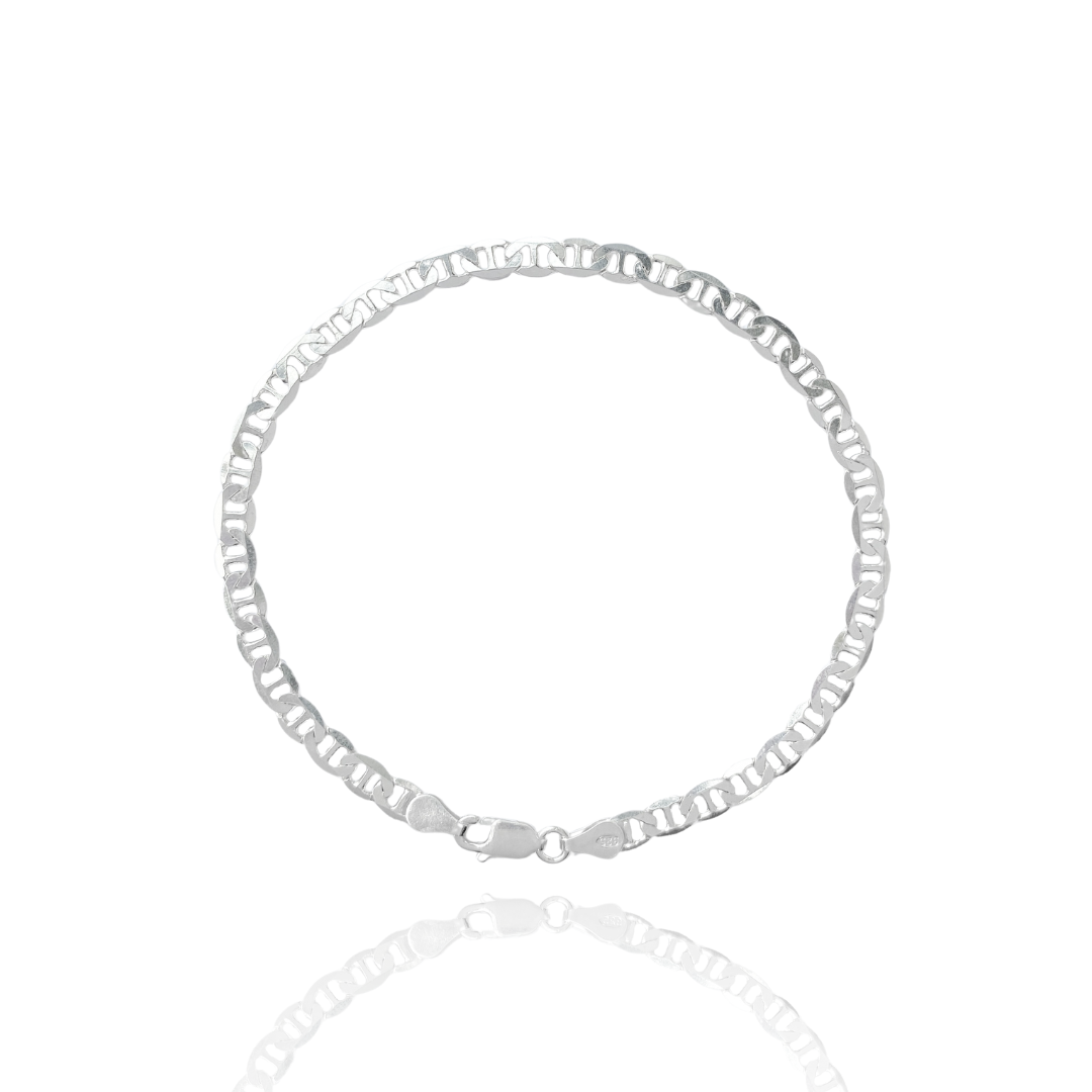 Pulseira Piastrine 4mm em Prata 925