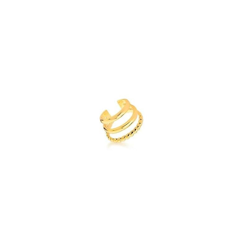 Piercing Fake Triplo Liso com Bolinhas