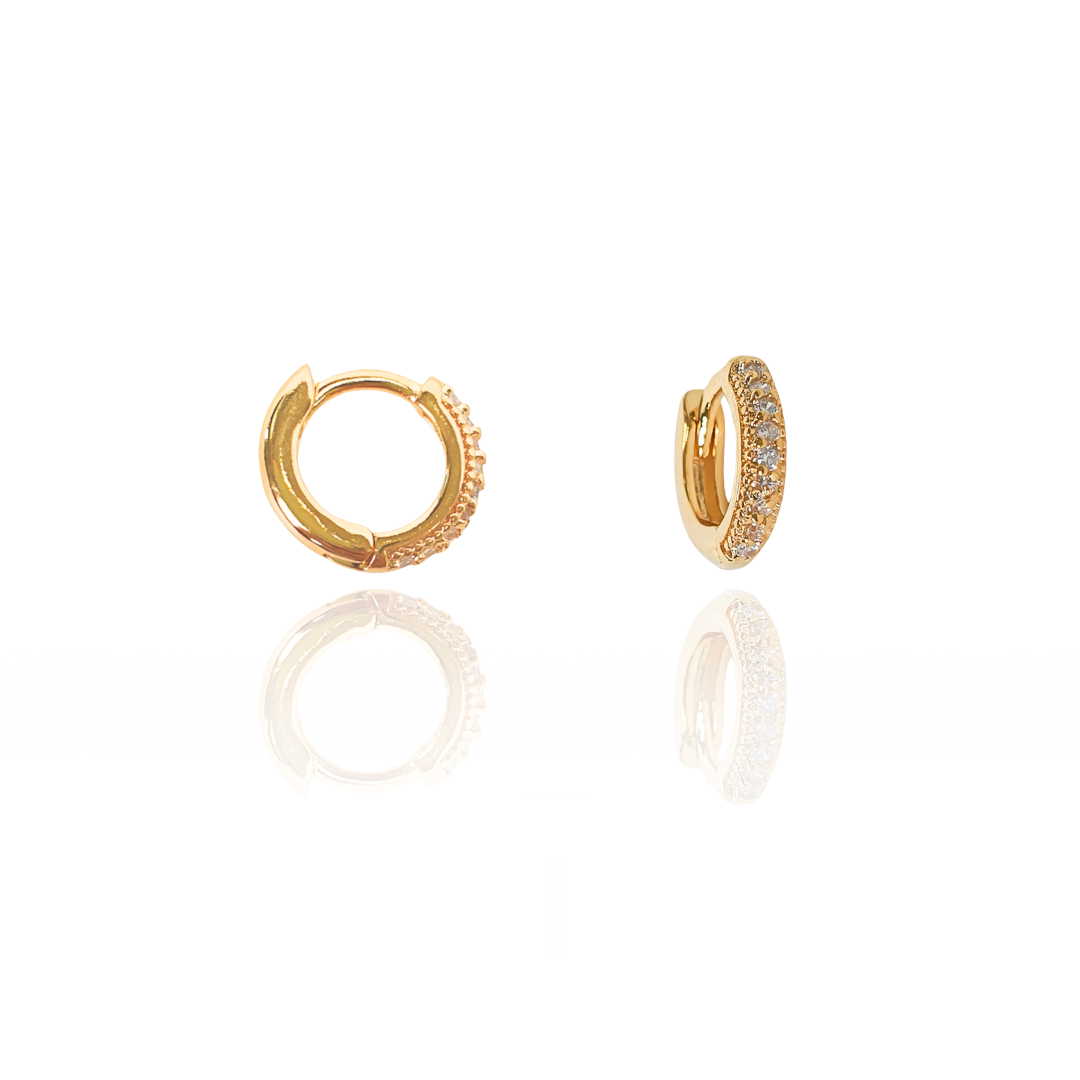 Mini Argola Cravejada 10mm