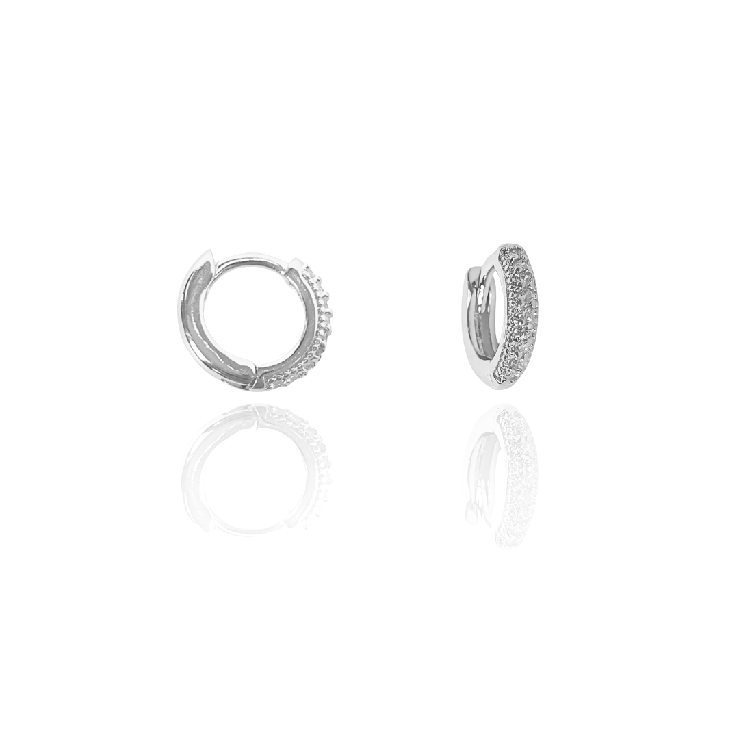 Mini Argola Cravejada 10mm