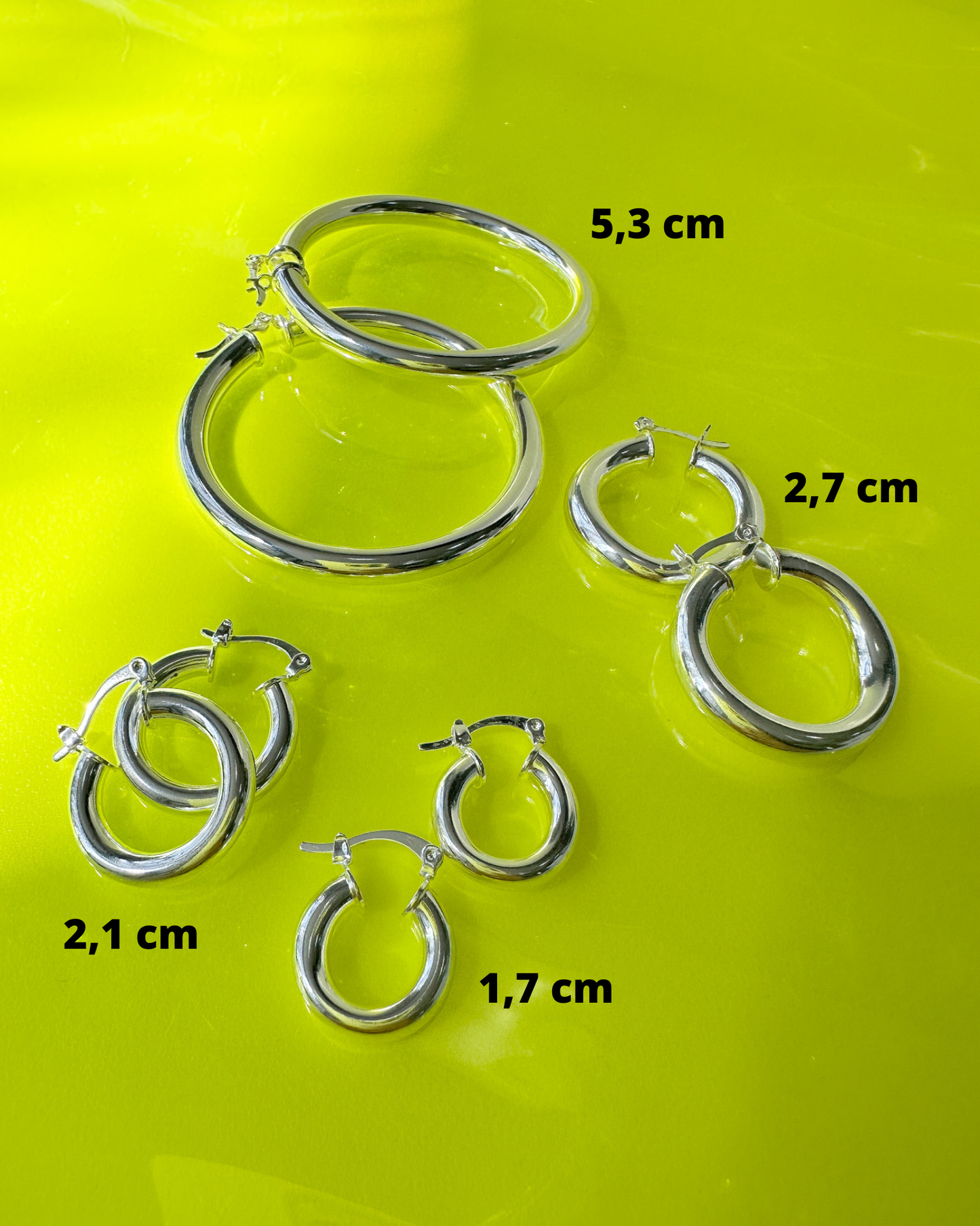 Argola Tubo Lisa Fecho Italiano 2,7cm