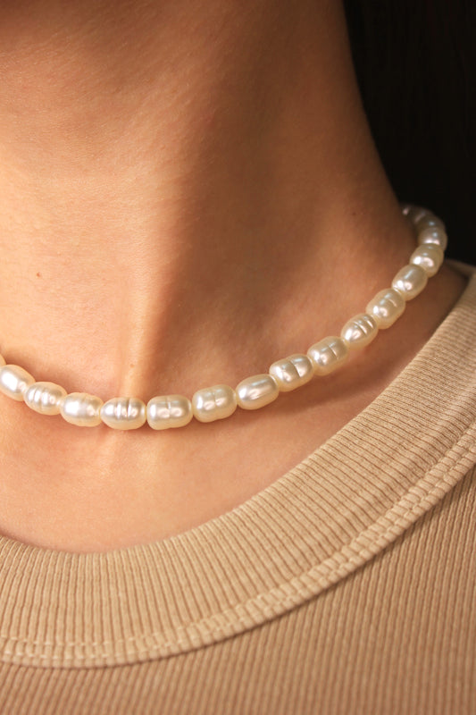 Choker Pérolas Orgânicas