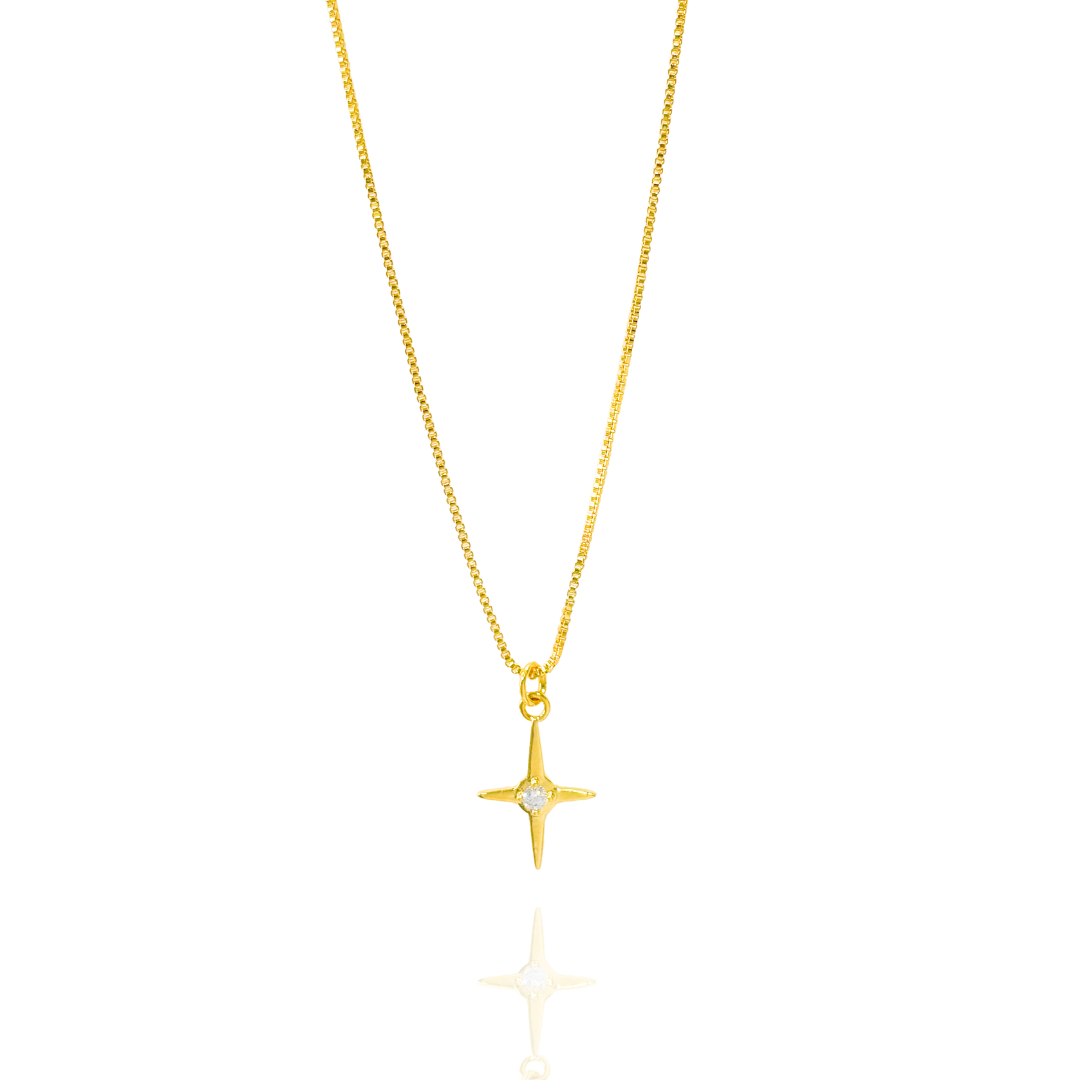 Gargantilha Croix Ponto de Luz